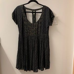 Free People Open-Back Babydoll Dress